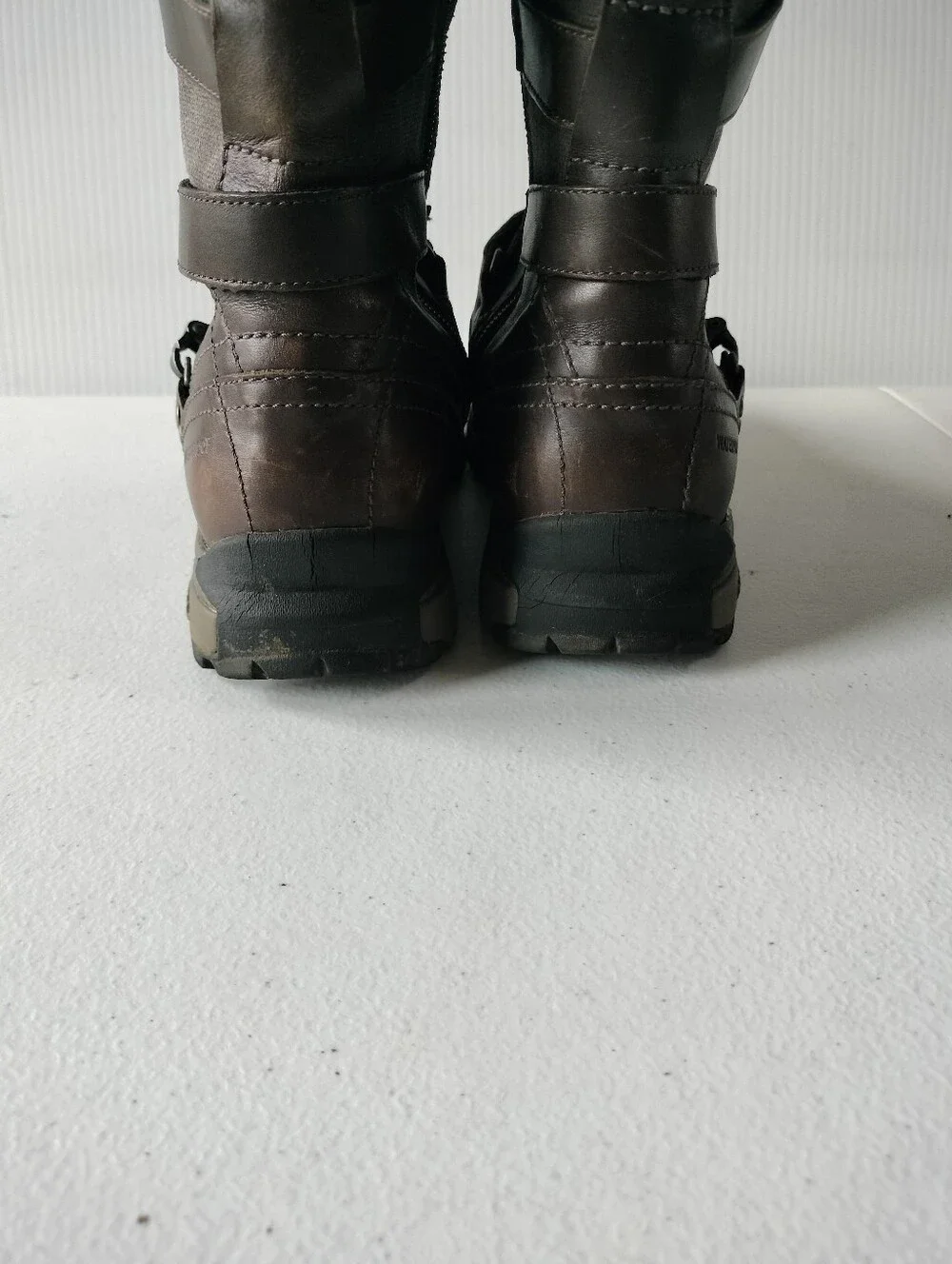Merrell Womens Strappy Brown Leather Waterproof Mid-Calf Boots 7 Rain Winter